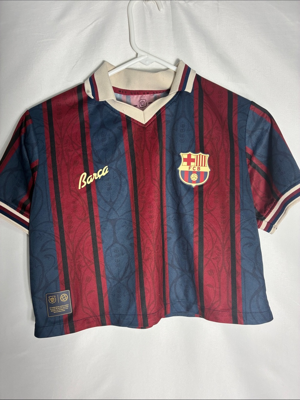 Authentic FC Barcelona 125th Anniversary Modernist Polo Jersey - Size XS